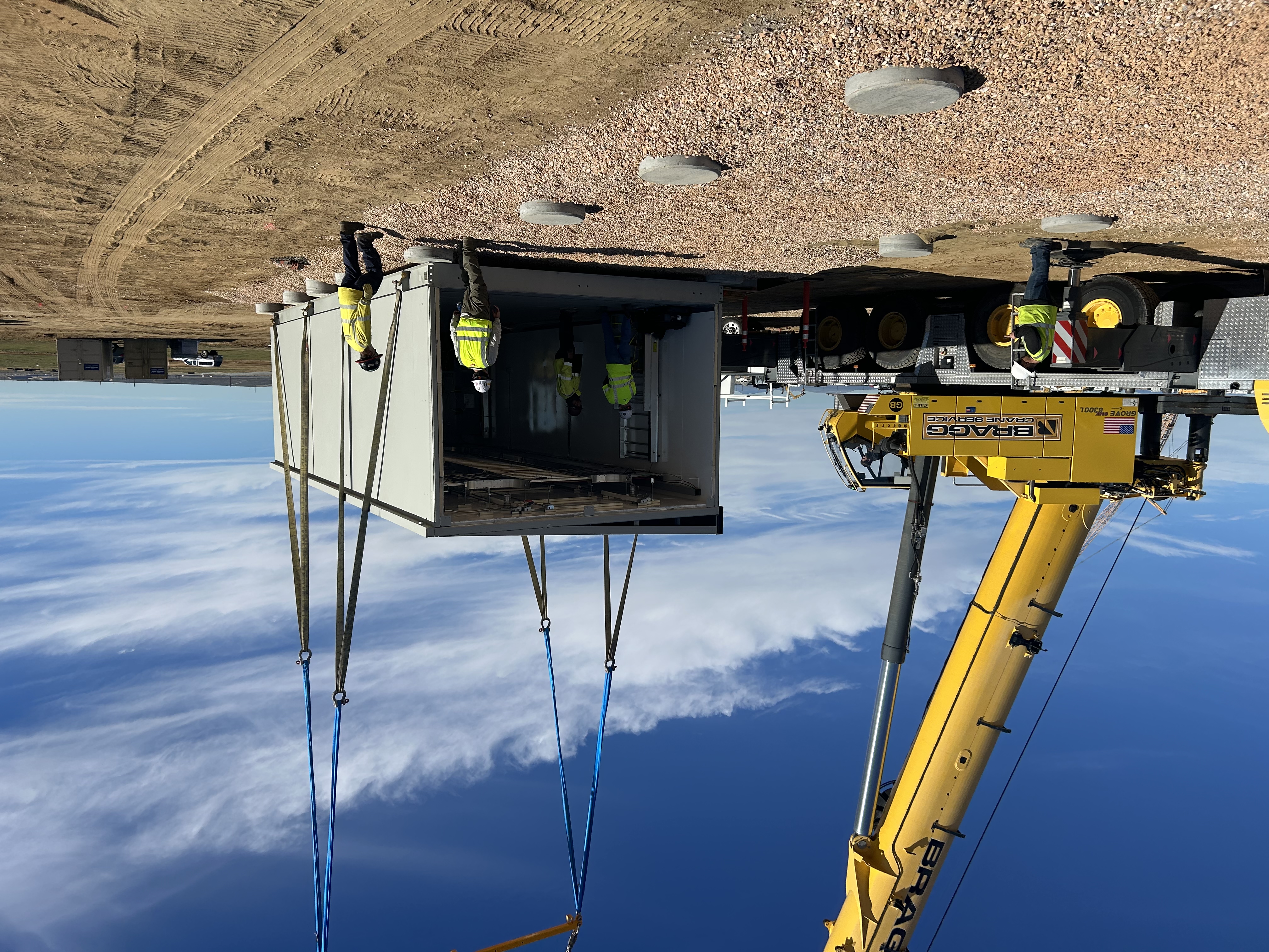 Crane offload operation