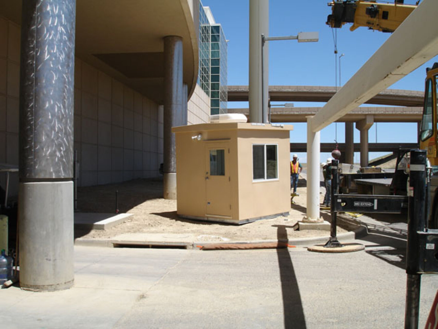 Airport guard booth