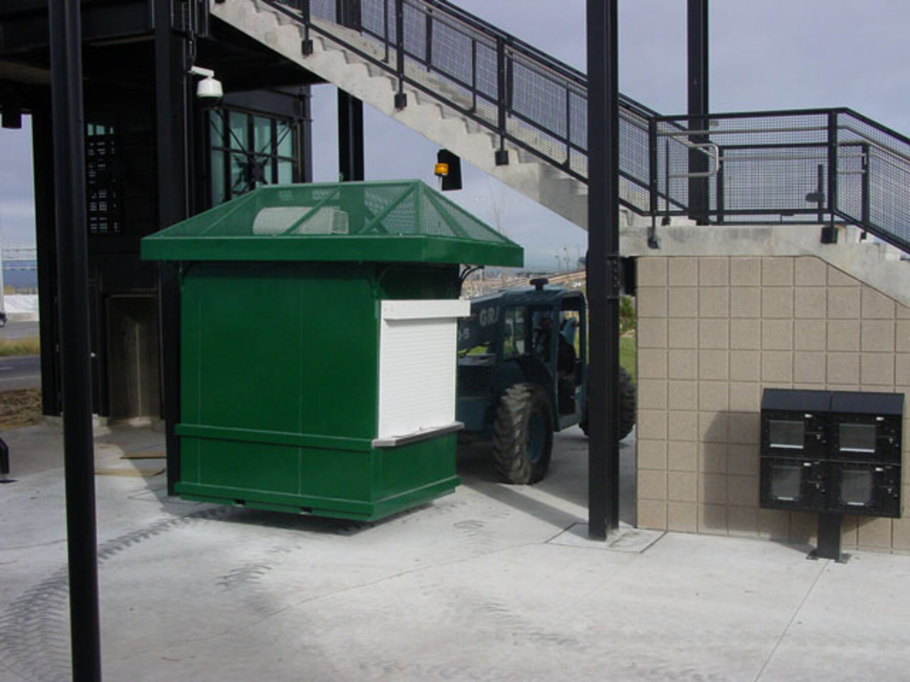 Stadium ticket booth