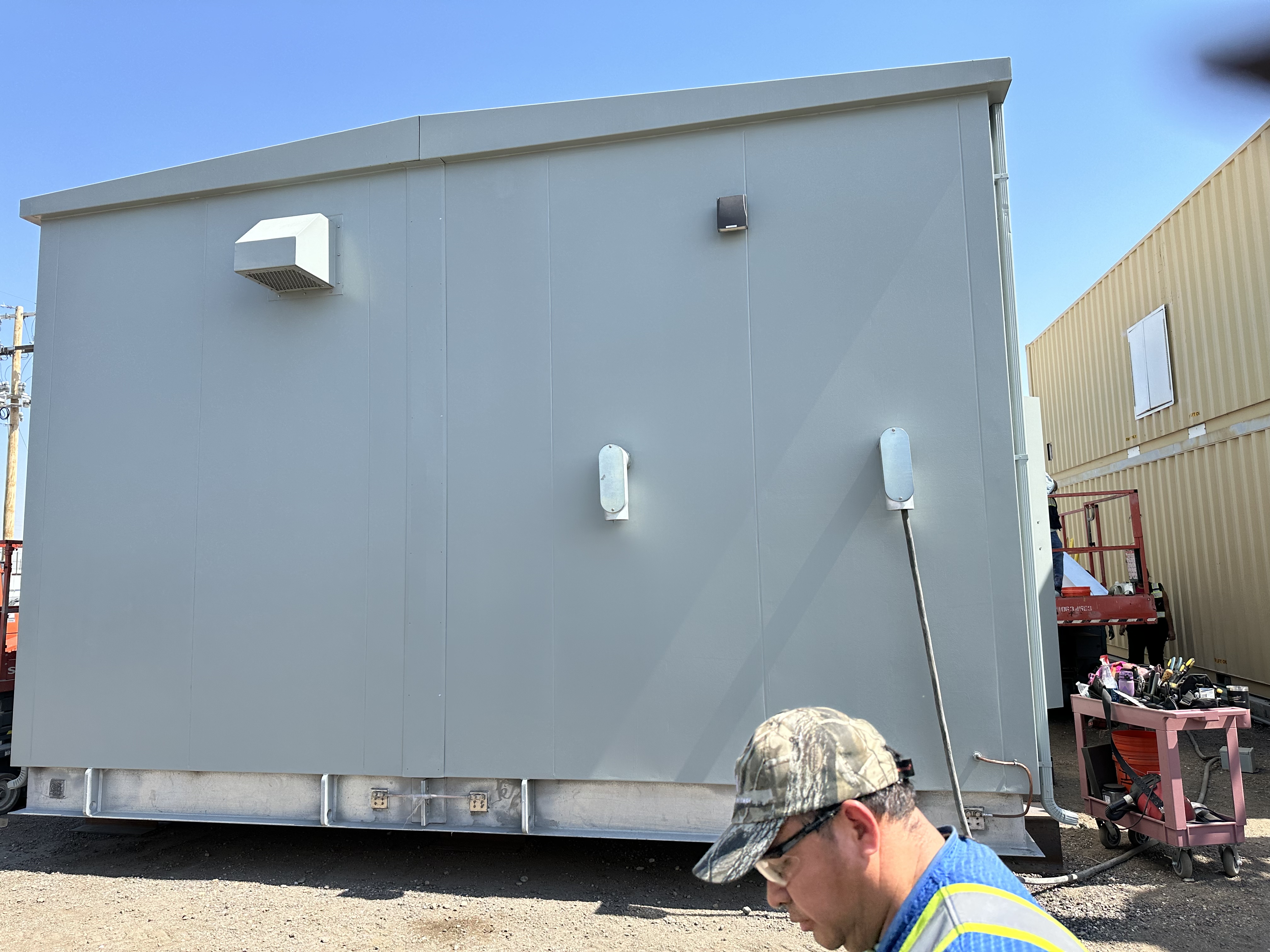 Switchgear panels angle